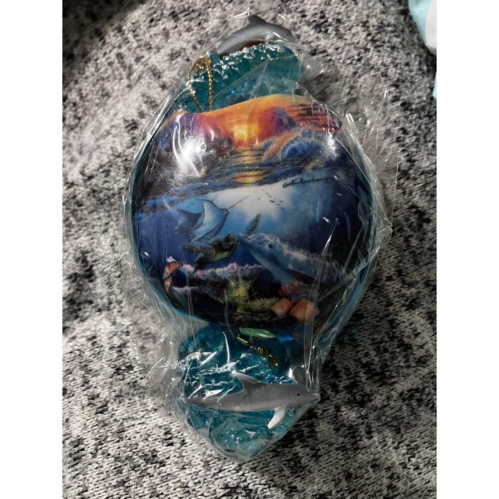 The Bradford editions above below ornament collection Sea Dolphins Decor Coastal - Picture 11 of 14